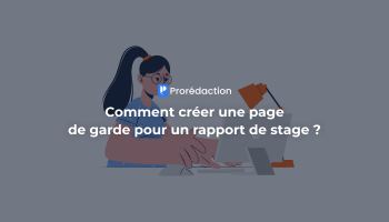 Comment faire une page de garde pour un rapport de stage ?