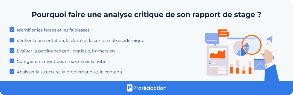 Pourquoi faire une analyse critique de son rapport de stage ?