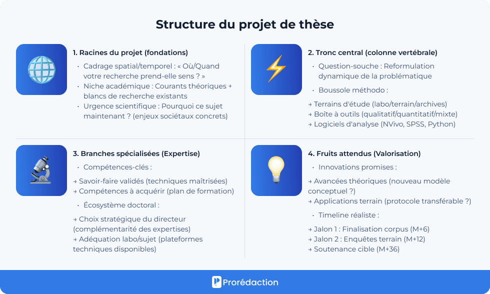 Structure du projet de thèse