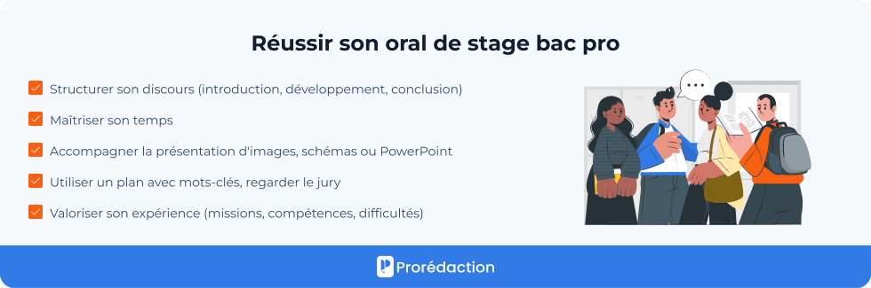 Réussir son oral de stage bac pro