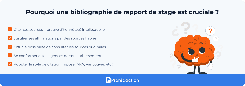 Pourquoi une bibliographie de rapport de stage est cruciale ?

