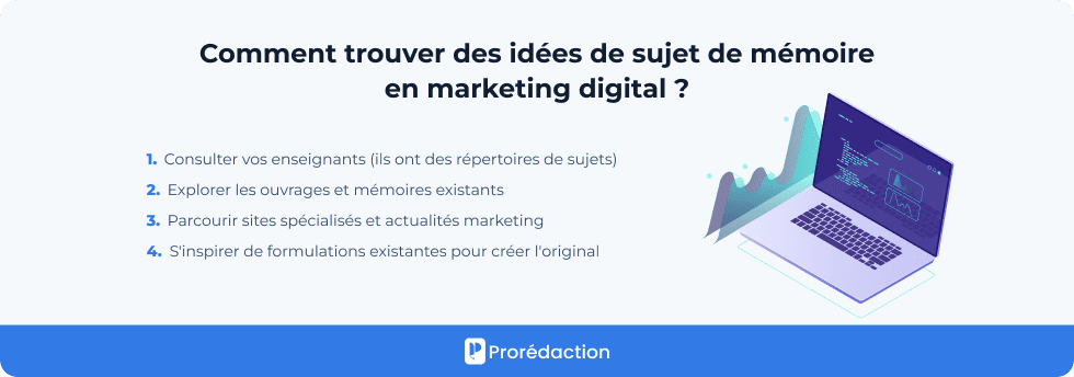 Comment trouver des idées de sujet de mémoire en marketing digital ?