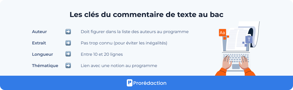 Les clés du commentaire de texte au bac