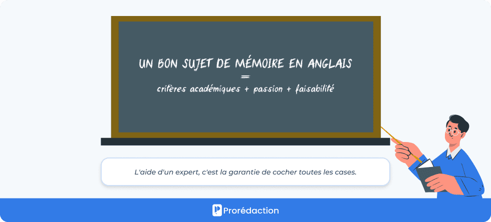 Un bon sujet de mémoire en anglais