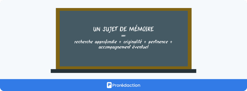 Un sujet de mémoire