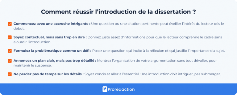 Introduction de dissertation : méthode, plan, structure 🏻