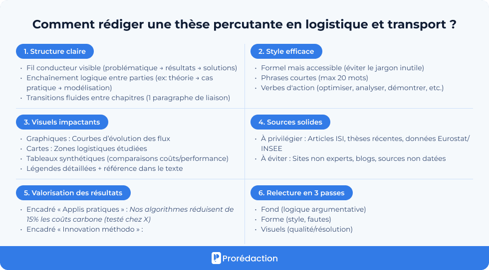 Comment rédiger une thèse percutante en logistique et transport ?
