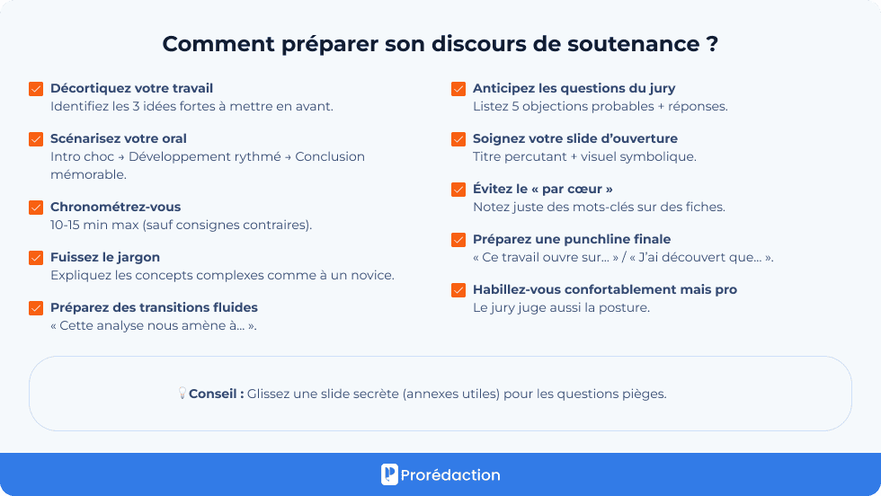 Préparer son discours de soutenance percutant