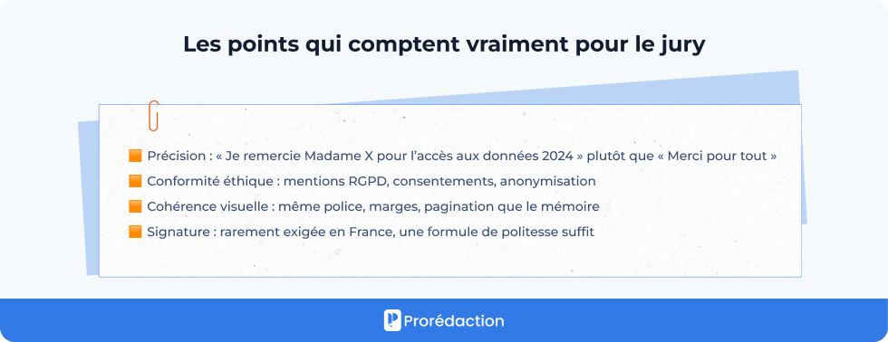 Les points qui comptent vraiment pour le jury