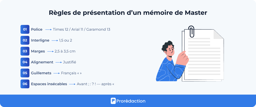 Règles de présentation d’un mémoire de Master