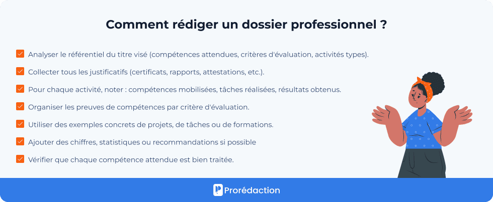 Comment rédiger un dossier professionnel ?