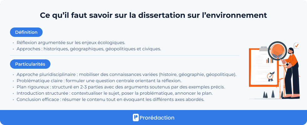 Ce qu’il faut savoir sur la dissertation sur l’environnement