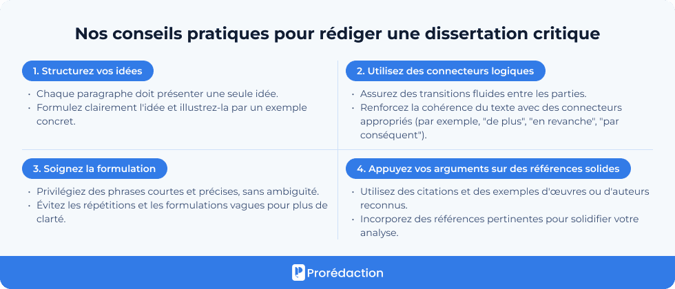 Nos conseils pratiques pour rédiger une dissertation critique