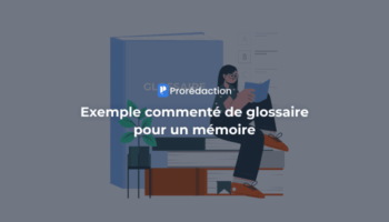 Exemple commenté de glossaire pour mémoire