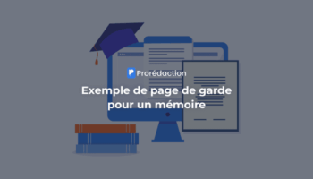 Exemple de page de garde pour mémoire : modèle, PDF et mise en page 2025-2026