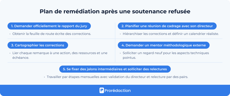 Plan d'action après un ajournement/échec