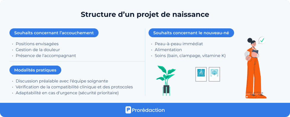 Structure d’un projet de naissance